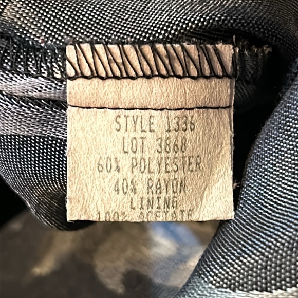 Vintage Nah Nah Collection light silky dark floral jacket blazer lace trim - Picture 6 of 8